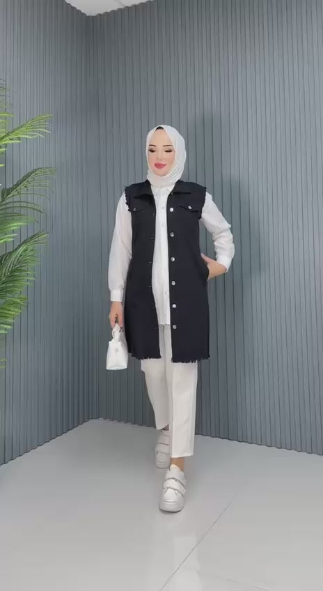 LİKRALI YUMUŞAK KOT YELEK