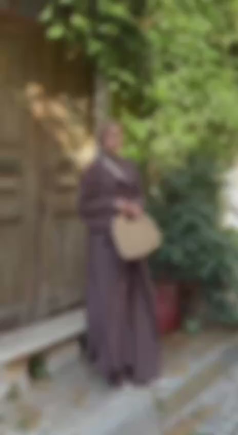 KADIN ÇİLEK KUMAŞ OVERSİZE KESİM ŞAL ABAYA PANTOLON 3'LÜ TAKIM