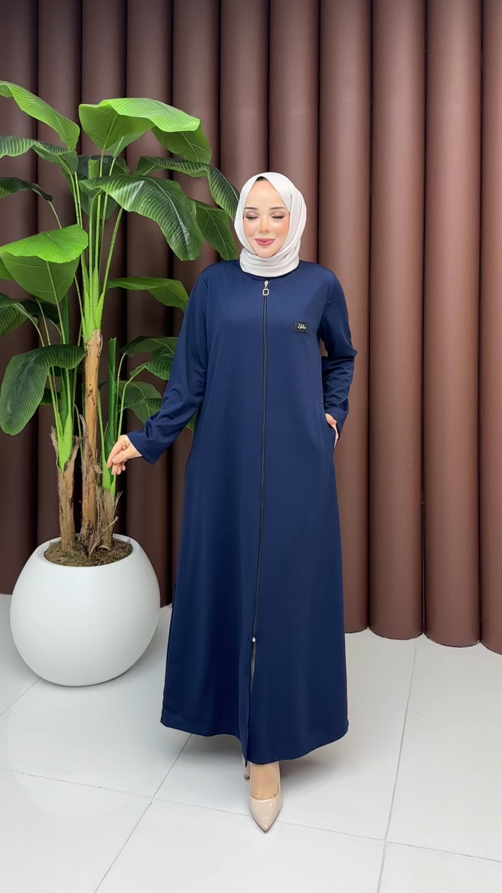 Elegance Fermuarlı Ferace